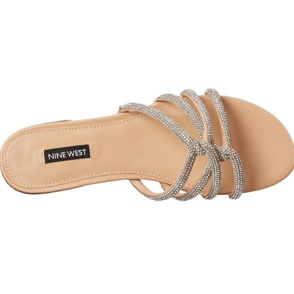 NINE WEST Iria5 Women's 6.5M Sandal Slip-on Blush Gold Wedding